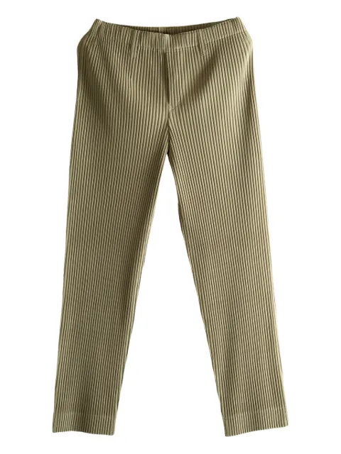 Homme Plissé Issey Miyake pleated straight-leg trousers Grey HP58JF152