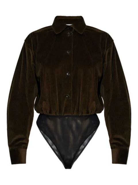 Max Mara corduroy bodysuit Brown 2521116033600