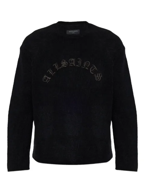 AllSaints Curv embroidered sweater Black CURVM020KD