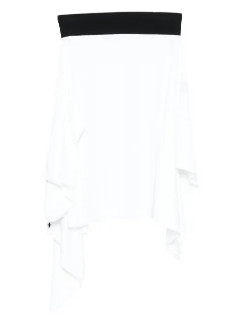 ALAINPAUL asymmetric skirt White S4WJESK01