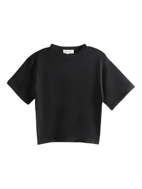 ATELIER NEW YORK silk-blend T-shirt Black ATSS1MSTX1037