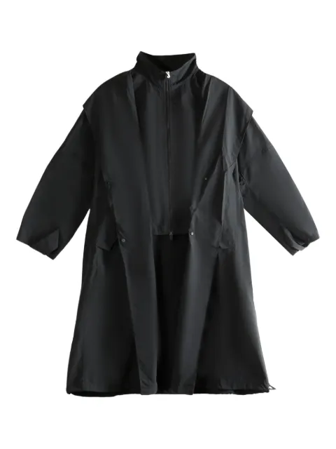 ATELIER NEW YORK zip hooded parka Black ATSS1FY1026