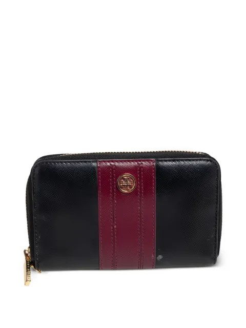 Tory Burch Ssaffiano leather zip-around wallet Black 479463