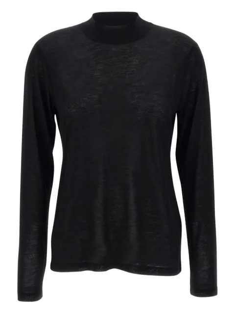 Filippa K mock-neck T-shirt Black 317431433