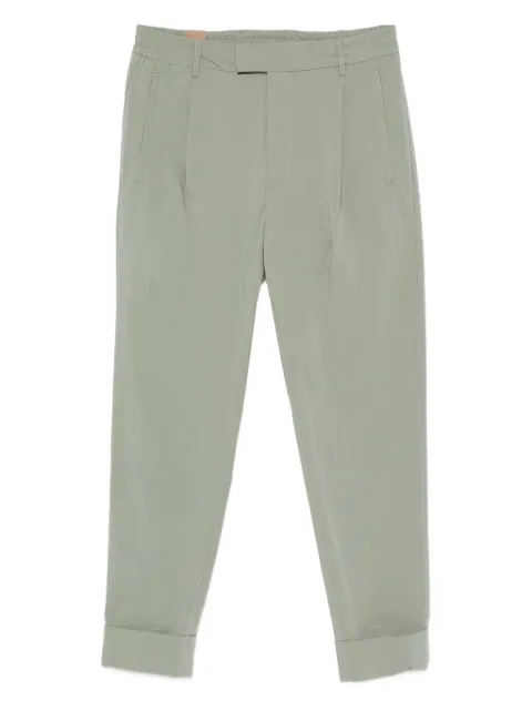 Hosio pleat-detail trousers Green 411P34