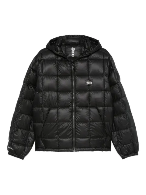 Stüssy quilted hooded jacket Black 1158560001