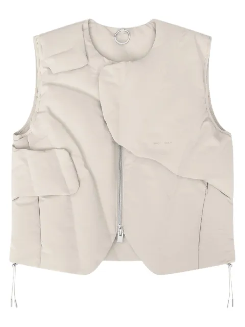 HELIOT EMIL layered padded gilet Neutrals SS25M03003ST18CO