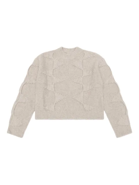 HELIOT EMIL spiral-knit wool sweater Neutrals PREAW25M07063DST19CO