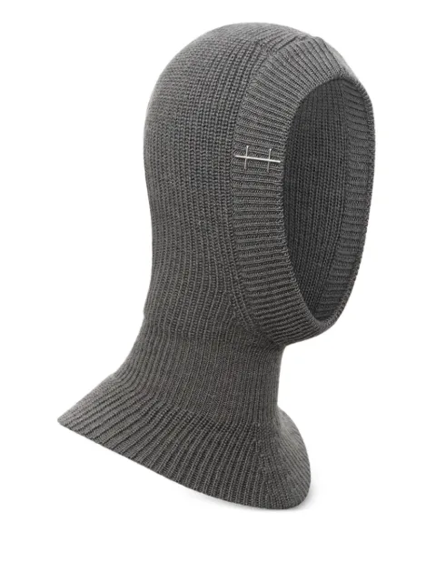 HELIOT EMIL Nebula ribbed-detail balaclava Grey PREAW2516122DGY05
