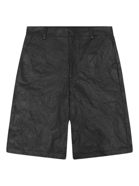 HELIOT EMIL Armada crumpled cotton shorts Black SS25M10195BLK01