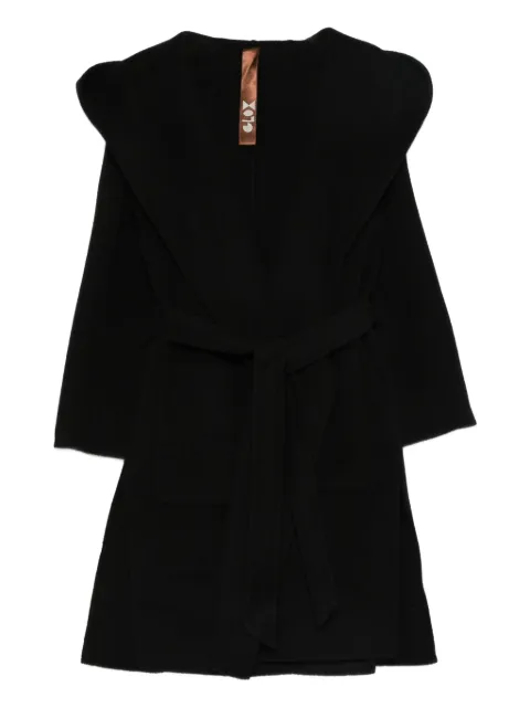 Glox belted coat Black JJ205