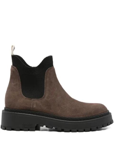 LIU JO Beatles suede elastic-panel boots Brown SF5119PX117S3830RUMI42