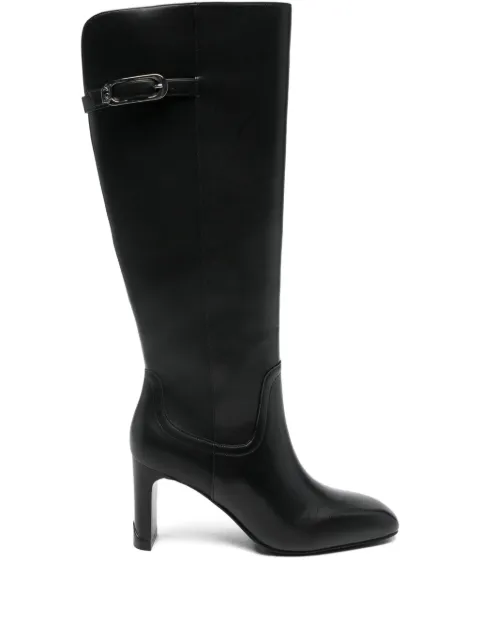 LIU JO 88mm knee-high leather boots Black SF5019PX136