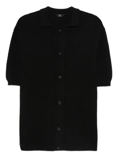 Hosio short-sleeve cardigan Black 118M61