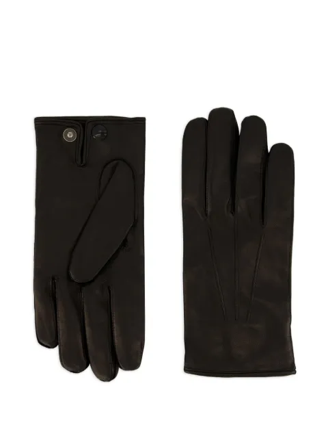TOM FORD leather snap-button gloves Black TG774LSP028L