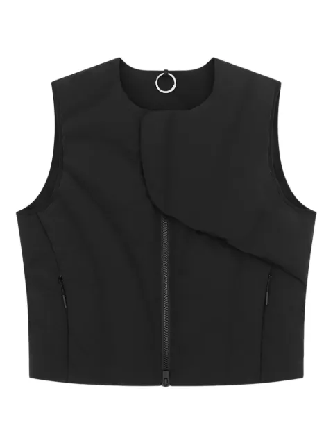 HELIOT EMIL Visus zip-fastening gilet Black PREAW25M03003BLK01CO