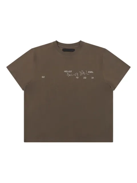 HELIOT EMIL cotton T-shirt Brown PREAW25M09141DST19