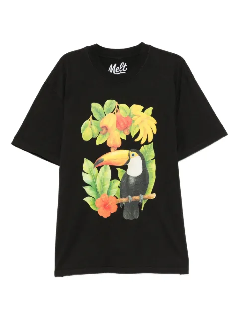Melt graphic-print T-shirt Grey MS5030