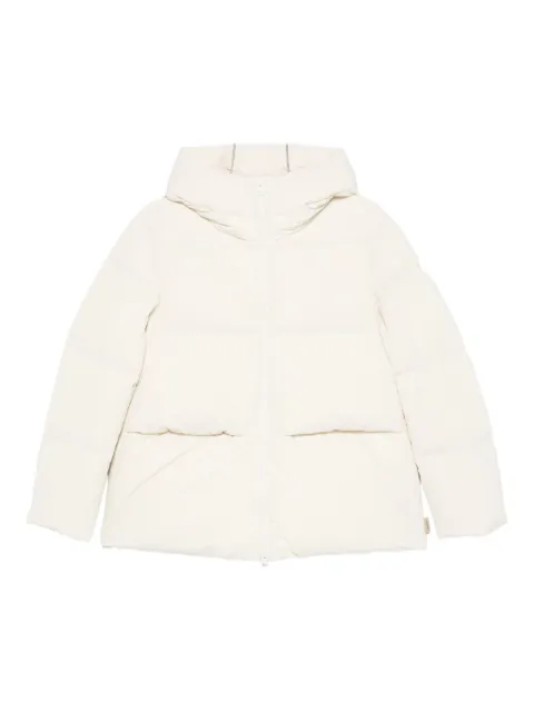 Woolrich hooded puffer jacket Neutrals WWOU2036FRUT3107