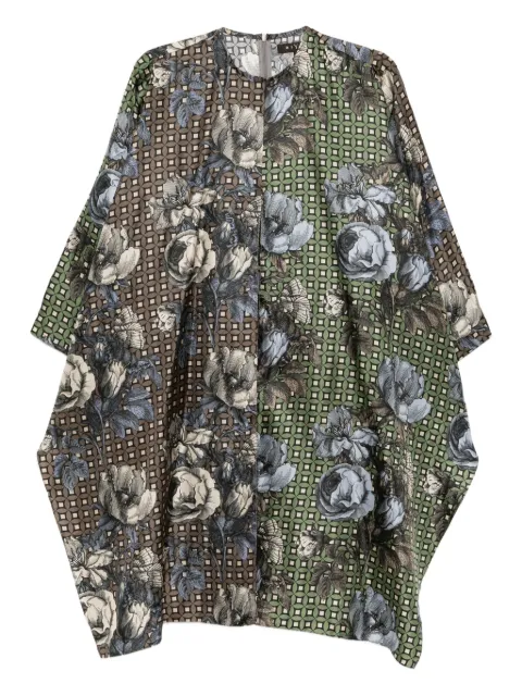 Biyan all-over floral print blouse Blue BBFW25022