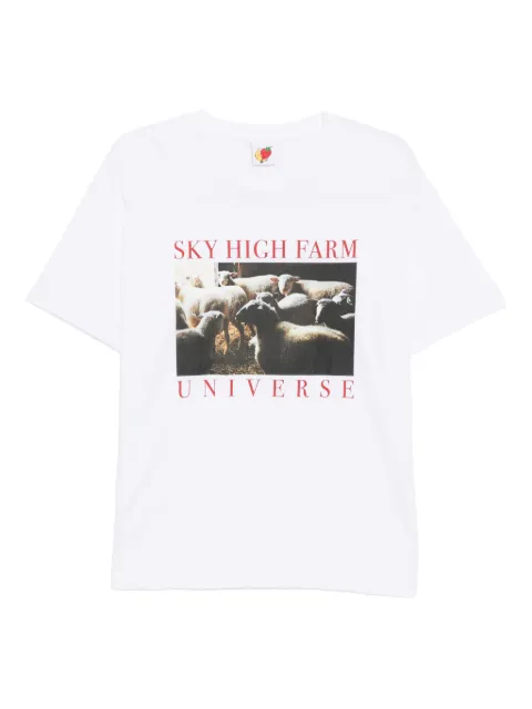 Sky High Farm sheep T-shirt White SHF08T005