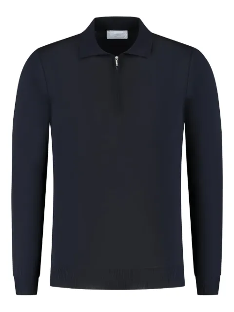 Marco Pescarolo polo-collar half-zip sweater Blue M552M0104
