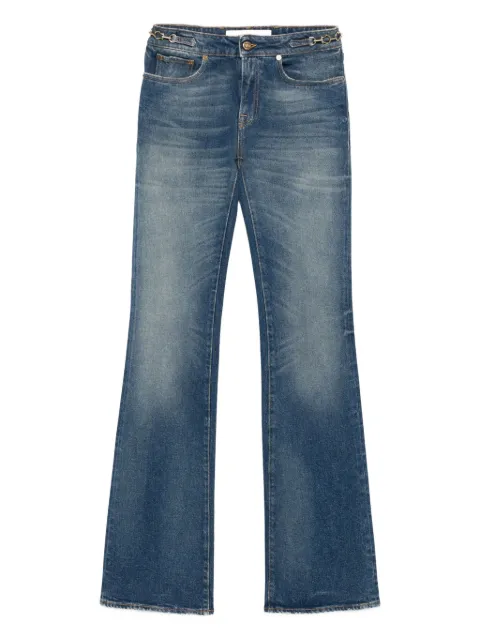 Golden Goose bootcut jeans with am aged wash and metallic details Blue GWP02460P002078
