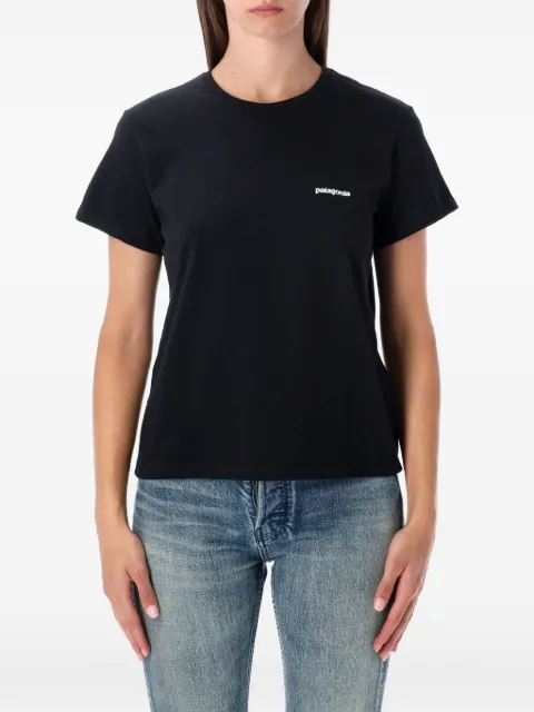 Patagonia logo-detail short-sleeved T-shirt Black 37567