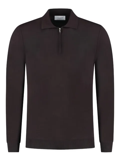 Marco Pescarolo half-zip polo-neck sweater Black M552M0112