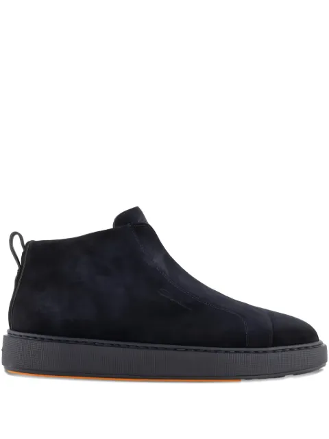 Santoni suede slip-on boots Blue MBCD22105OCATGELU60