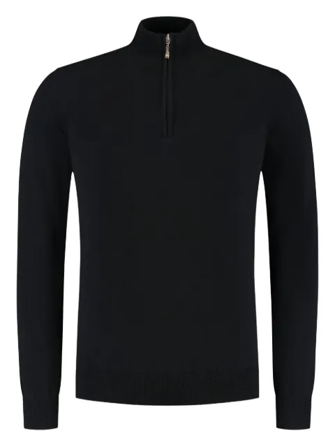 DORIANI half-zip sweater Black 12020SLIM1022759