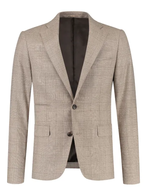 PAUL ZEIST checked suit Neutrals 5674