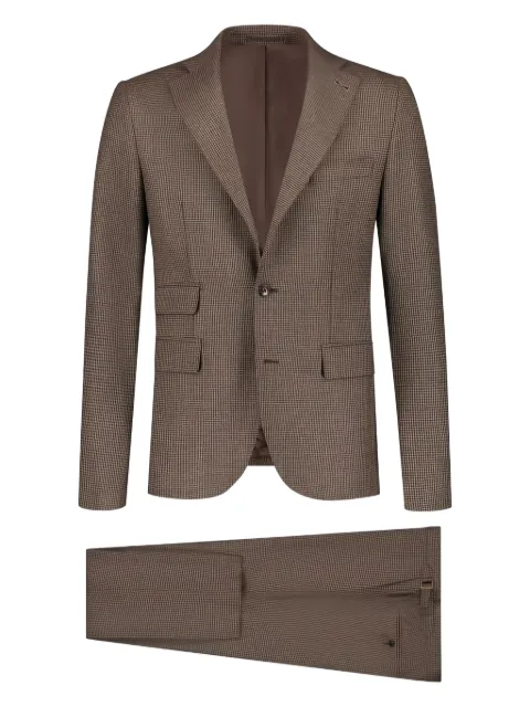 PAUL ZEIST flap-pocket suit Brown 5675