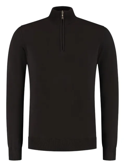 DORIANI half-zip sweater Black 12020SLIM1022760