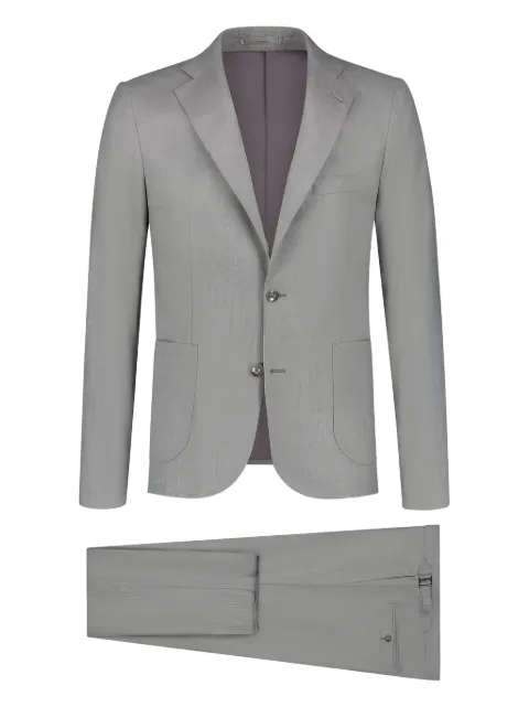 PAUL ZEIST notched-lapel single-breasted suit Grey FLN004