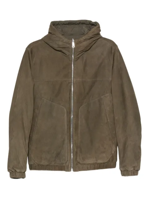 Valstar hooded suede jacket Green 407AI066