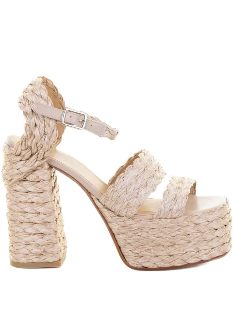 Castañer Fresa raffia platform sandals Neutrals FRESA258CRUDO
