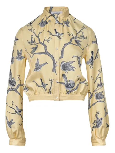 Thom Browne bird print top Yellow FLR007AF1049