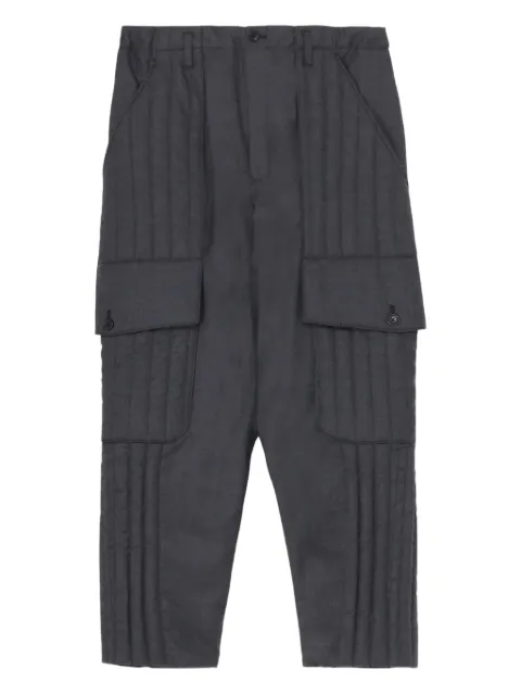 Yohji Yamamoto quilted trousers Black HLP16837
