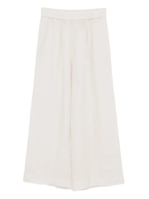 James Perse linen wide-leg trousers Neutrals WKO1086