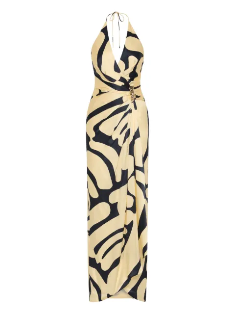 Rebecca Vallance Dune V-neck embellished maxi dress Neutrals 25041229