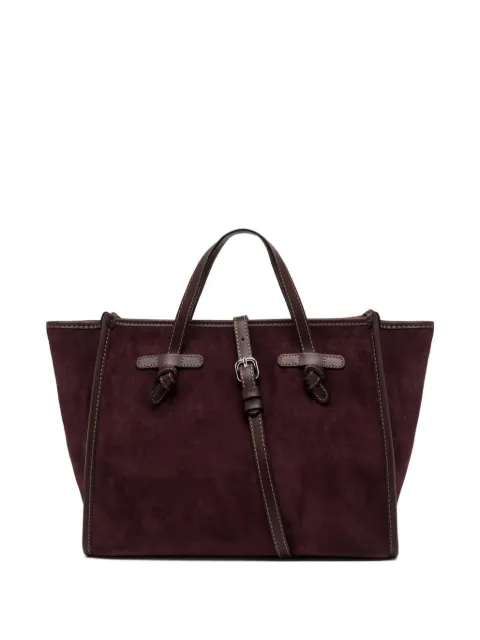 GIANNI CHIARINI Miss Marcella suede tote bag Red BS9762CMPL7580