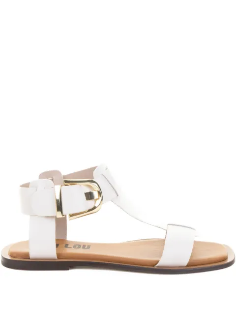Bibi Lou Sunny buckle-fastening leather sandals White 901Z10AABLANCO