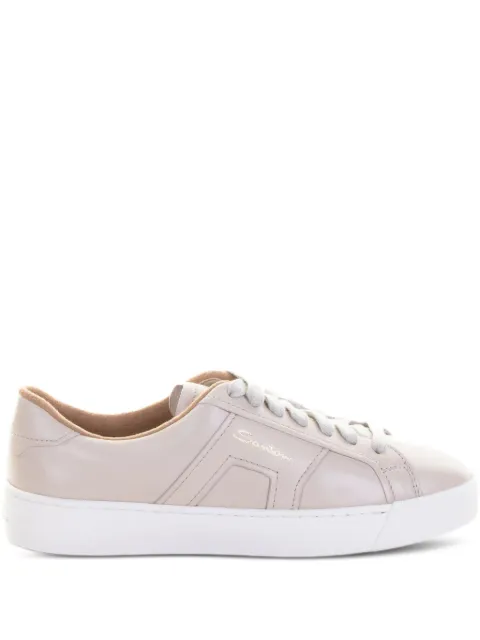 Santoni leather lace-up sneakers Pink WBGT61321PNNKESSE35