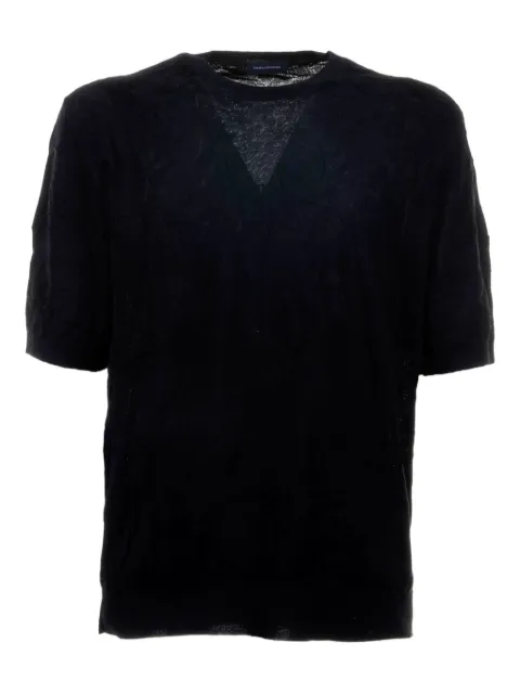 Tagliatore short-sleeved cotton T-shirt Black LUKAPWE2508NERO