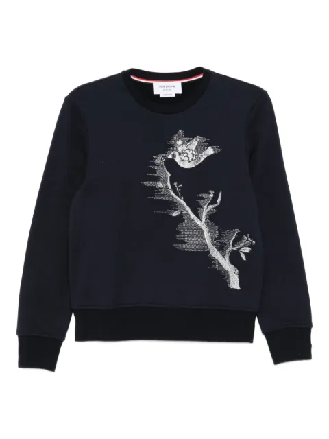 Thom Browne embroidered sweatshirt Blue FJT408E03037415