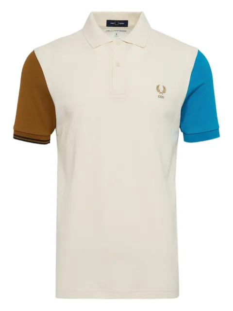 Comme Des Garçons Shirt logo-embroidered polo shirt Neutrals FPT503