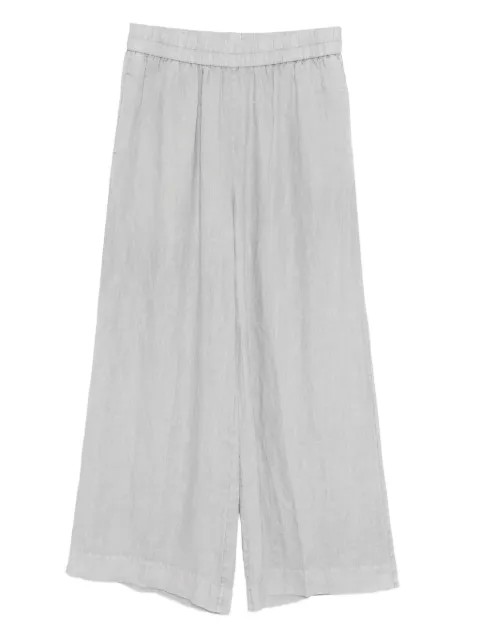 James Perse linen wide-leg trousers Grey WKO1086