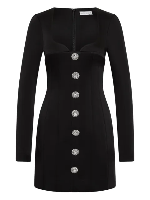 Rebecca Vallance Annaleigh button mini dress Black 25041324