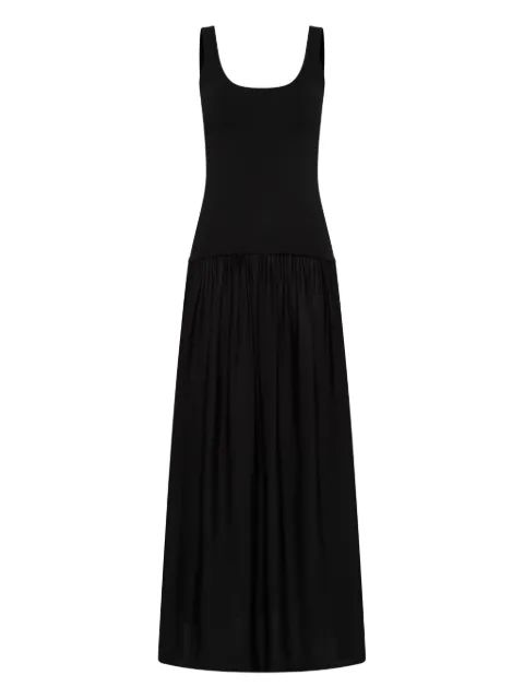 Rebecca Vallance kristen ruffled midi dress Black 25041353
